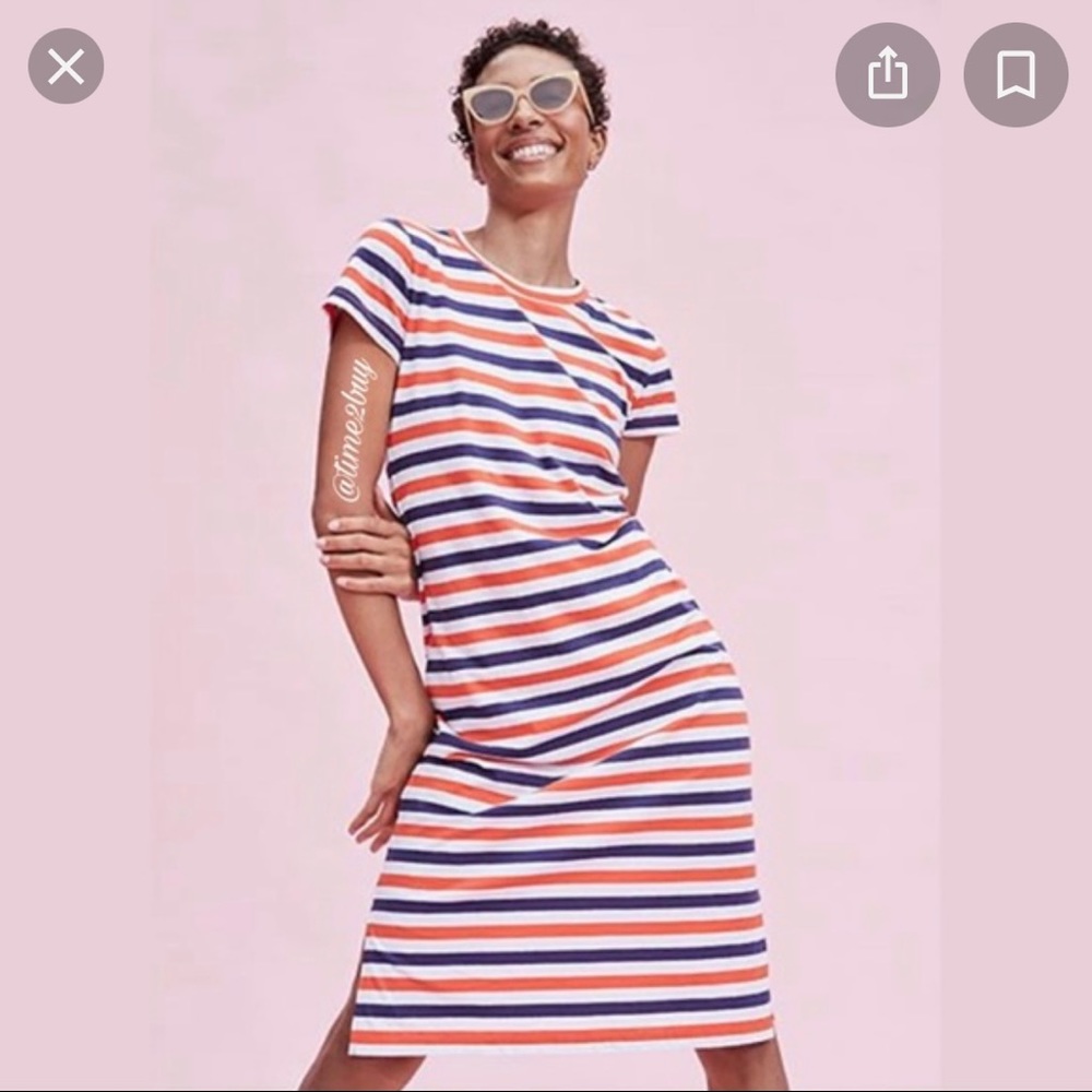 JCrew midi t-shirt dress AP169